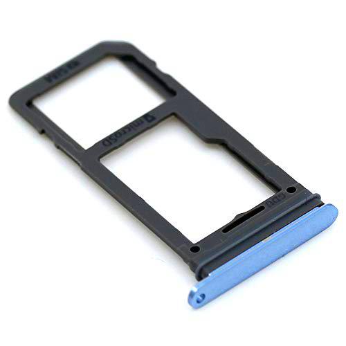 Soporte de Tarjeta SIM para Samsung Original para Samsung Galaxy S8 Plus (G955F) Azul Bandeja de Tarjeta de Memoria Trineo con paño de Limpieza de Pantalla mungoo