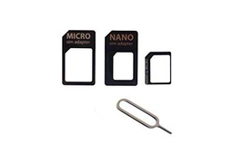 - Sin Marca/genérico - Adaptador SIM Micro Nano SIM 3 en 1 Noosy